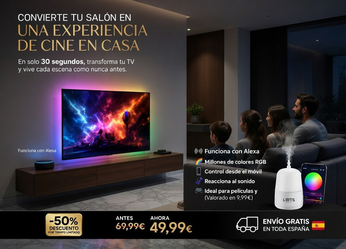 PACK CINE EN CASA + MINI DIFUSOR AROMATICO GRATIS.